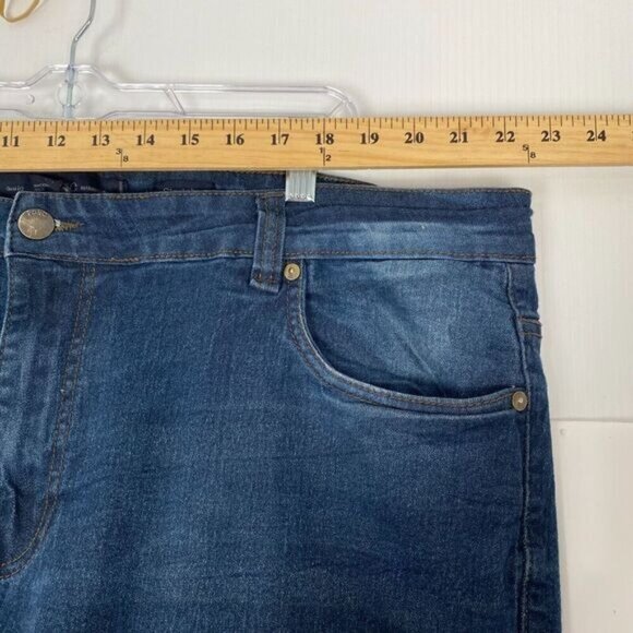 PD&C Paper Authenticity Denim Cloth Slim Straight Blue Jeans Mens Size 44X32 - Picture 5 of 11
